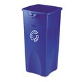 Rubbermaid Untouchable Blue Recycling Container