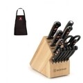 Wusthof Gourmet 14-piece Deluxe Knife Block Set 9314-B with Bonus Apron