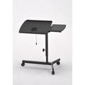 Casual Matte Black 1.6-foot Adjustable Laptop Desk