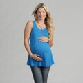 24/7 Comfort Apparel Women's Maternity Sleeveless Tunic Tank