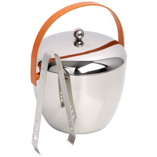 Royal Doulton 'Pop In For Drinks' Stainless Steel Ice Bucket with Tongs