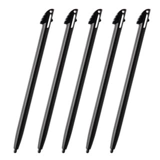 BasAcc Black Stylus for Nintendo 3DS XL (Pack of 5)