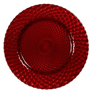 Impulse! 'Sorrento' 4-piece Red Charger Plate Set
