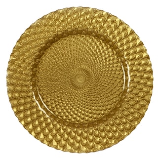 Impulse! 'Sorrento' 4-piece Gold Charger Plate Set
