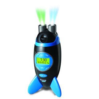 Discovery Kids Rocketship Projection Alarm Clock