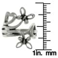 CGC Stainless Steel Wrapped Butterfly and Heart Ring
