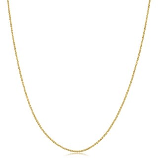 Fremada 10k Yellow Gold 16-24-inch Round Wheat Chain