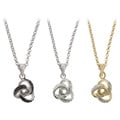 Sterling Silver Diamond Accent Love Knot Necklace