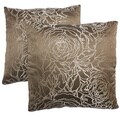 Abbyson Living Athena 18-inch Taupe Decorative Pillows (Set of 2)