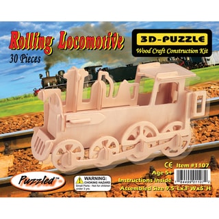 Puzzled Train 3D Puzzle Wood Craft Construction Kit