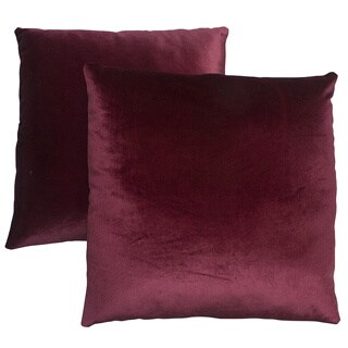 Abbyson Living Charisma 18-inch Burgundy Decorative Pillows (Set of 2)