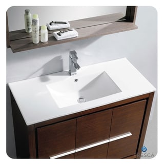 Buy  Fresca Allier 40-inch Wenge Brown Modern Bathroom Vanity with Mirror