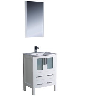 Fresca Torino 24-inch White Modern Bathroom Vanity with Undermount Sink