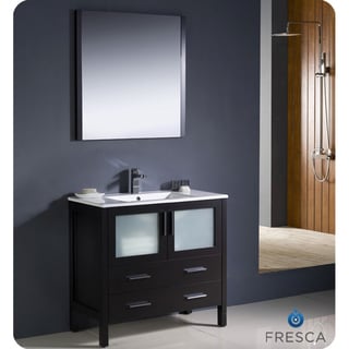 Best Shopping Fresca Torino 36-inch Espresso Modern Bathroom Vanity with Undermount Sink