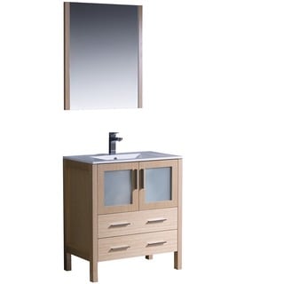 Fresca Torino 30-inch Light Oak Modern Bathroom Vanity with Undermount Sink