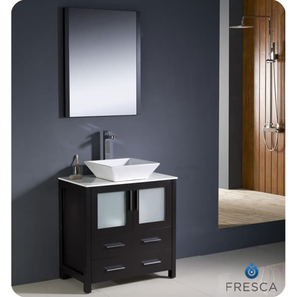 Fresca Torino 30-inch Espresso Modern Bathroom Vanity with Vessel Sink