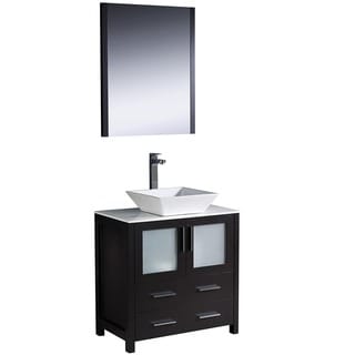 Fresca Torino 30-inch Espresso Modern Bathroom Vanity with Vessel Sink