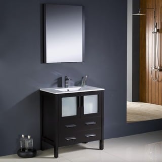 Fresca Torino 30-inch Espresso Modern Bathroom Vanity with Undermount Sink