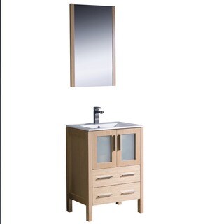 Fresca Torino 24-inch Light Oak Modern Bathroom Vanity with Undermount Sink