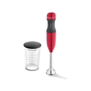 KitchenAid RKHB1231ER Empire Red 2-Speed Hand Blender with Jar (Refurbished)