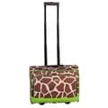 American Flyer Giraffe Green 17-inch Rolling Carry-on Tote