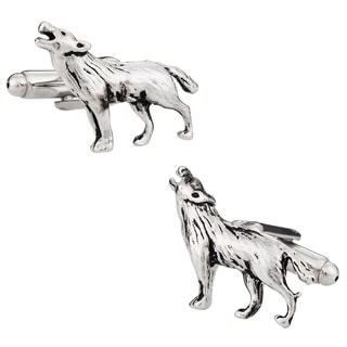 Cuff Daddy Silvertone Howling Wolf Cuff Links