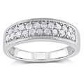 Miadora Sterling Silver 1/2ct TDW Diamond Ring