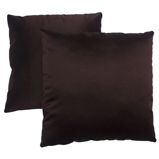 Abbyson Living Bliss 18-inch Dark Brown Decorative Pillows (Set of 2)