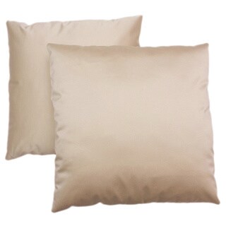 Abbyson Living Bliss 18-inch Cream Decorative Pillows (Set of 2)