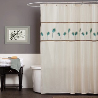 Lush Decor Aurora Blue Shower Curtain