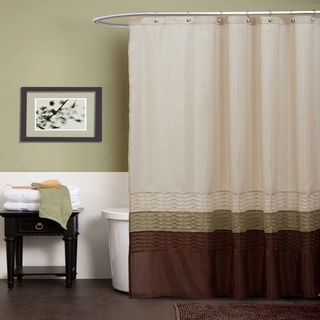 Lush Decor Mia Green / Brown Shower Curtain | Overstock.