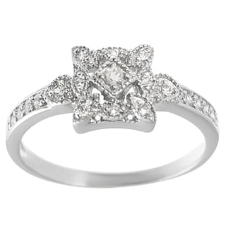 Tressa Sterling Silver Cubic Zirconia Vintage Ring