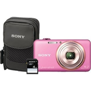Sony Cyber-shot DSC-WX70 16.2MP Pink Digital Camera Kit
