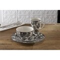 Waverly Country Life Black 16-piece Dinner Set
