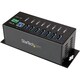 StarTech.com 7 Port Metal Industrial SuperSpeed USB 3.0 Hub - Mountab