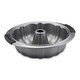Anolon Advanced Nonstick Bakeware 9 1/2-inch Grey with Silicone Grips Fluted Mold Pan