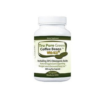Pure Green Coffee Bean Extract 400mg with GCA Antioxidant (60 Capsules)