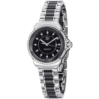 Tag Heuer Men's 'Formula 1' Black Dial Steel Ceramic Bracelet Watch