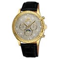 Joshua & Sons Men's Sparkling Mechanical Multifunction Strap Watch
