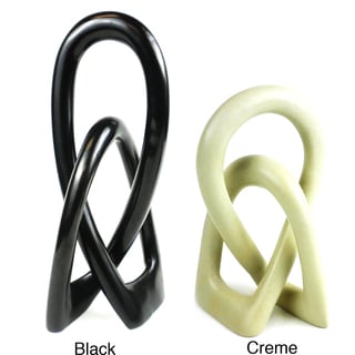 'Lovers Knot' One-Piece Soapstone Statue (Kenya)