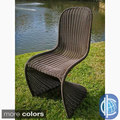 Contemporary Resin Wicker Outdoor Chairs (Set of 2)
