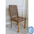 'Rica' Basket Weave Twisted Banana Chairs (set of 2)