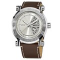 Akribos XXIV Men's Stainless Steel Quartz Day Date Strap Watch