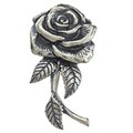 Sterling Silver Rose Pin/ Pendant
