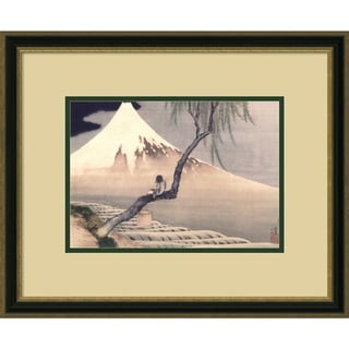 Katsushika Hokusai 'Boy On Mt. Fuji' Framed Art Print