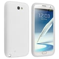 BasAcc Solid White Silicone Skin Case for Samsung Galaxy Note 2 N7100