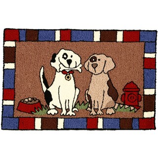 Pals Forever Brown Indoor/ Outdoor Rug (1'9 x 2'9)