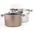 Anolon 7-quart Covered Stockpot and Strainer