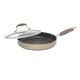 Anolon Advanced Bronze Hard Anodized Nonstick 11-inch Covered Deep Round Grill Pan