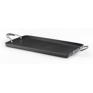KitchenAid Gourmet Hard-anodized Nonstick Grey Double Burner Griddle